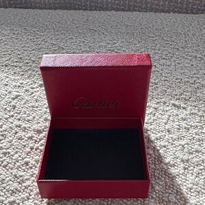 Cartier Red and Black Jewelry Box